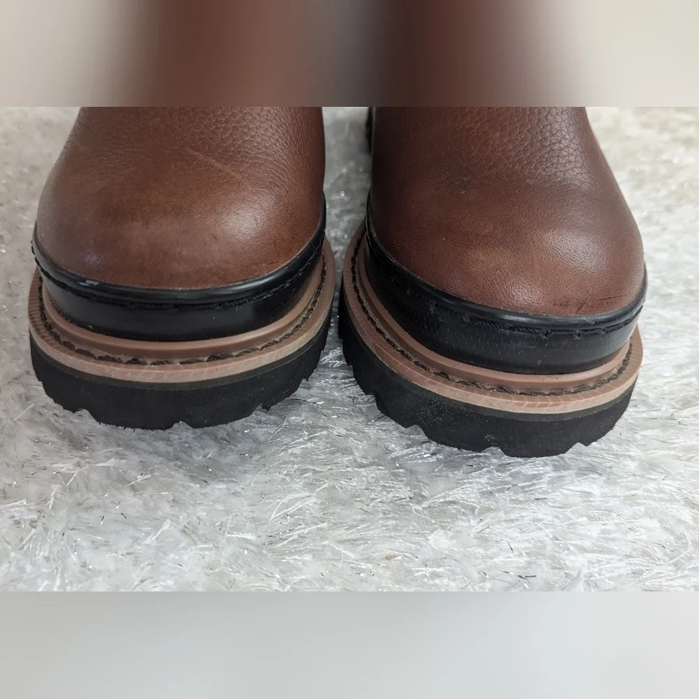 Western Chief Mans Work Shoes Boots Leather Comfort Slip-On Casual Size 9
